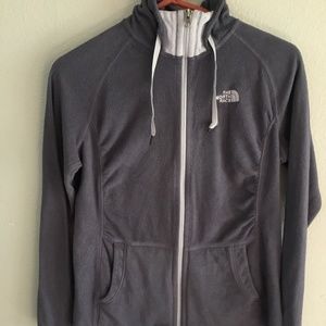 North Face full zip fleece hoodie
